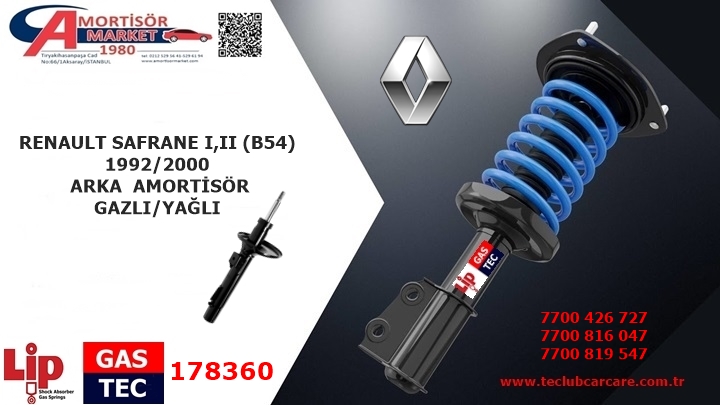 RENAULT SAFRANE I,II ARKA AMORTİSÖR
